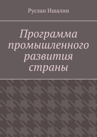 Руслан Ишалин. Программа промышленного развития страны