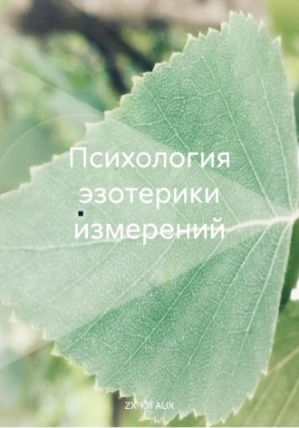 Обложка книги «Психология эзотерики измерений»