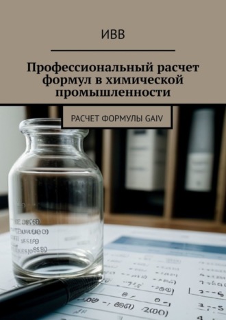 Обложка книги «Профессиональный расчет формул в химической промышленности. Расчет формулы GAIV»