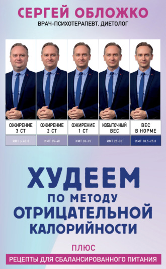 Обложка книги «Худеем по методу отрицательной калорийности. Плюс рецепты для сбалансированного питания»
