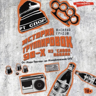 Обложка книги «Настоящая история группировок 90-х из «Слова пацана»: от «Хади Такташ» до Измайловской ОПГ»