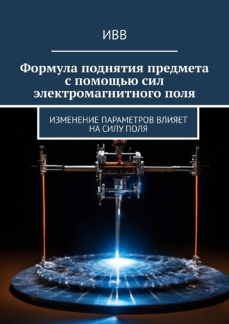 Обложка книги «Формула поднятия предмета с помощью сил электромагнитного поля. Изменение параметров влияет на силу поля»