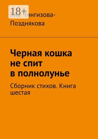 Обложка книги «Черная кошка не спит в полнолунье. Сборник стихов. Книга шестая»