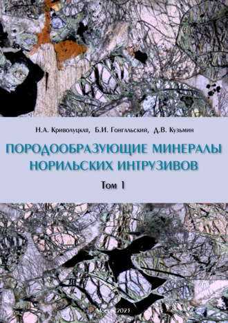 Обложка книги «Породообразующие минералы норильских интрузивов. Том I»