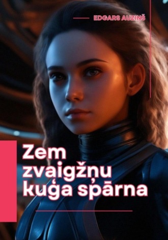 Обложка книги «Zem zvaigžņu kuģa spārna»