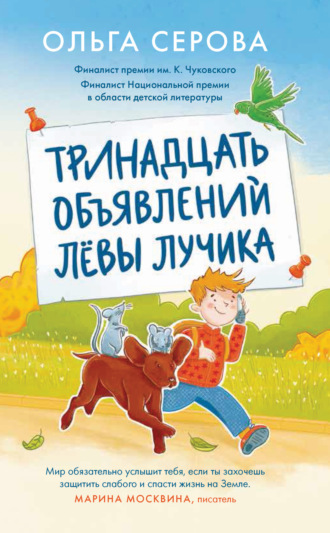 Обложка книги «Тринадцать объявлений Лёвы Лучика»
