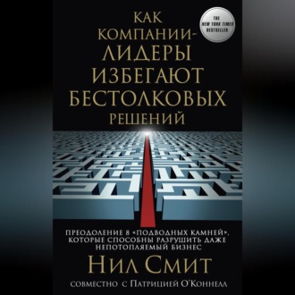 Обложка книги «Как компании-лидеры избегают бестолковых решений. Преодоление 8 «подводных камней», которые способны разрушить даже непотопляемый бизнес»