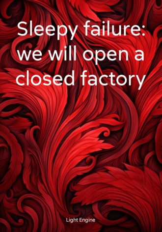Обложка книги «Sleepy failure: we will open a closed factory»