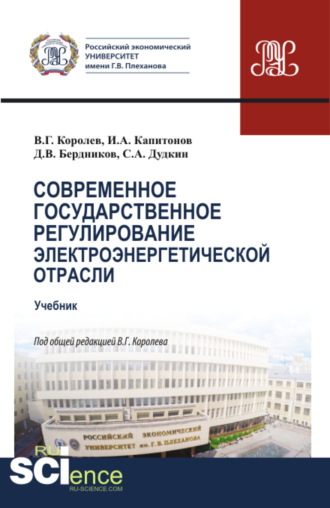 Иван Александрович Капитонов. Современное государственное регулирование электроэнергетической отрасли. (Магистратура). Учебник.