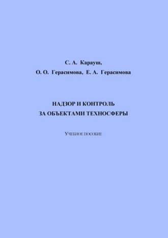 Обложка книги «Надзор и контроль за объектами техносферы»