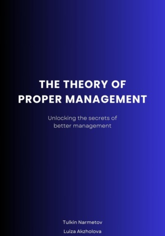 Обложка книги «The Theory of proper Management»