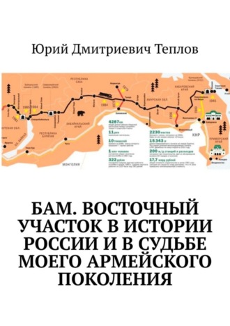 Обложка книги «БАМ. Восточный участок в истории России и в судьбе моего армейского поколения»