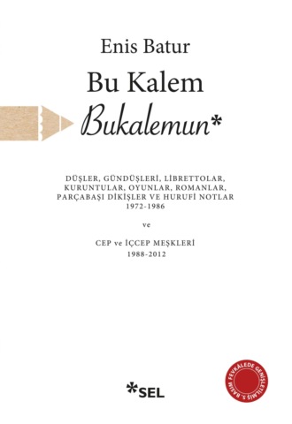 Enis Batur. Bu Kalem Bukalemun