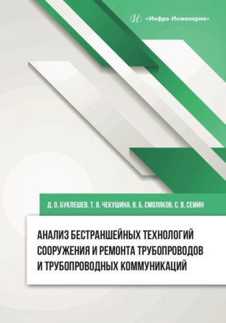 Д. О. Буклешев. Анализ бестраншейных технологий сооружения и ремонта трубопроводов и трубопроводных коммуникаций