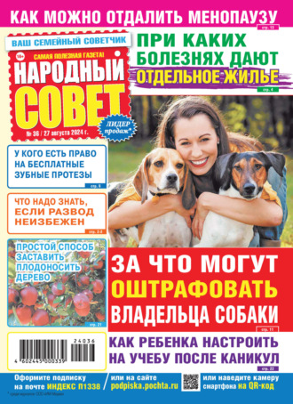 Обложка книги «Народный совет №36/2024»
