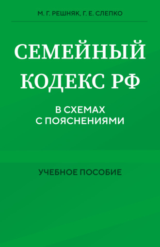 Обложка книги «Семейный кодекс в схемах с пояснениями»