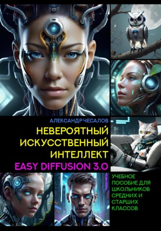 Обложка книги «Невероятный искусственный интеллект Easy Diffusion 3.0»