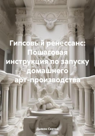 Обложка книги «Гипсовый ренессанс: Пошаговая инструкция по запуску домашнего арт-производства»