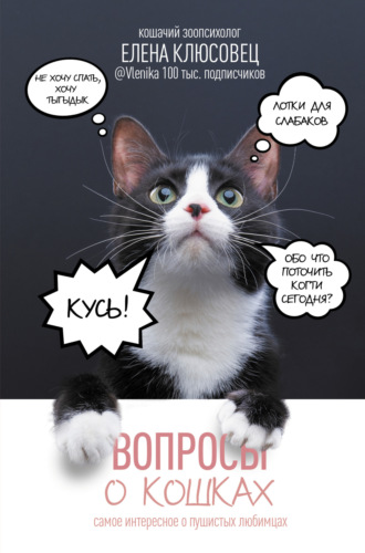 Обложка книги «Вопросы о кошках. Самое интересное о пушистых любимцах»
