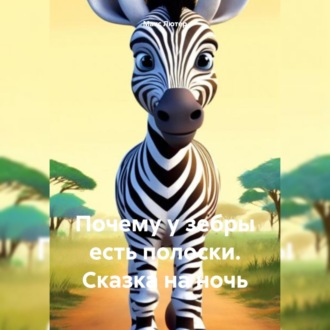Обложка книги «Почему у зебры есть полоски. Сказка на ночь»