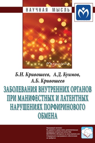 . Заболевания внутренних органов при манифестных и латентных нарушениях порфиринового обмена