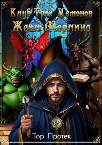 Обложка книги «Клуб трех демонов. Жезл Мерлина»