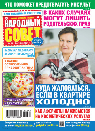 Обложка книги «Народный совет №41/2024»
