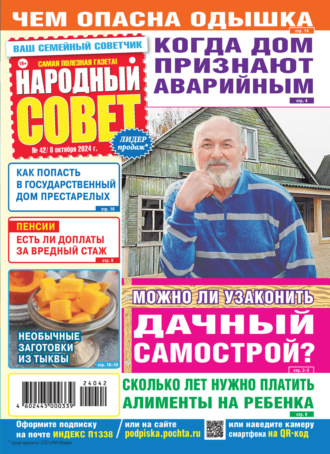 Обложка книги «Народный совет №42/2024»
