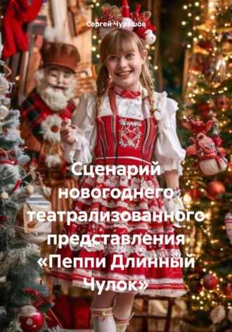 Обложка книги «Сценарий новогоднего театрализованного представления «Пеппи Длинный Чулок»»