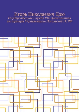 Обложка книги «Государственная Служба РФ. Должностная инструкция Управляющего Посольской ГС РФ»