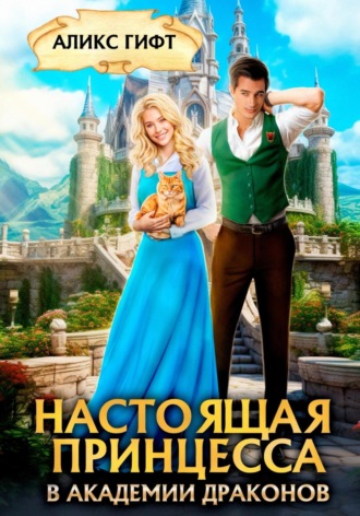 Обложка книги «Настоящая принцесса в академии драконов»