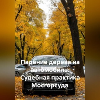 Обложка книги «Падение дерева на автомобиль. Судебная практика Мосгорсуда»