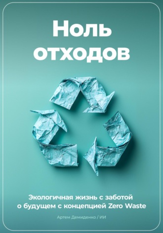 Обложка книги «Ноль отходов: Экологичная жизнь с заботой о будущем с концепцией Zero Waste»