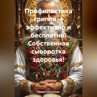 Обложка книги «ППрофилактика гриппа – эффективно и бесплатно! Собственная сыворотка здоровья!»
