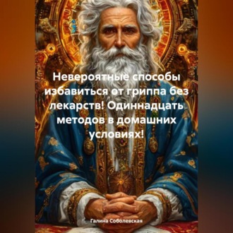 Обложка книги «Невероятные способы избавиться от гриппа без лекарств! Одиннадцать методов в домашних условиях!»