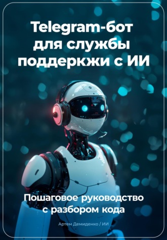 Обложка книги «Telegram бот для службы поддеркжи с ИИ: Пошаговое руководство с разбором кода»