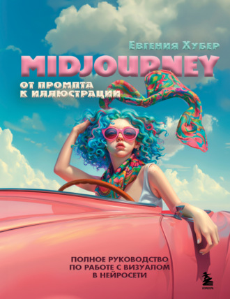 Обложка книги «Midjourney. От промпта к иллюстрации. Полное руководство по работе с визуалом в нейросети»