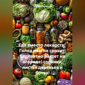 Обложка книги «Еда вместо лекарств! Голод нам не грозит! Бесплатно растет на огороде! сорняки, лдистья деревьев и ботва!»