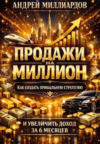 Обложка книги «Продажи на миллион. Как создать прибыльную стратегию и увеличить доход за 6 месяцев»