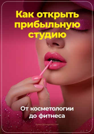 Обложка книги «Как открыть прибыльную студию: от косметологии до фитнеса»