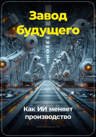 Обложка книги «Завод будущего: Как ИИ меняет производство»