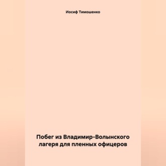 Обложка книги «Побег из Владимир-Волынского лагеря для пленных офицеров»