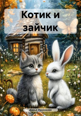 Обложка книги «Котик и зайчик»