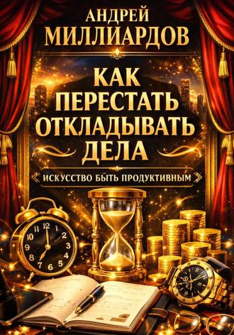 Обложка книги «Как перестать откладывать дела. Искусство быть продуктивным»