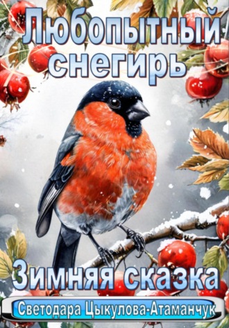 Обложка книги «Любопытный снегирь. Зимняя сказка»