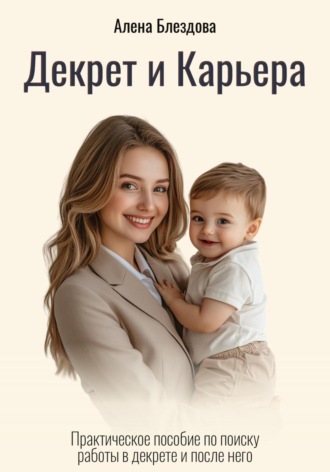 Обложка книги «Декрет и Карьера. Практическое пособие по поиску работы в декрете и после него.»