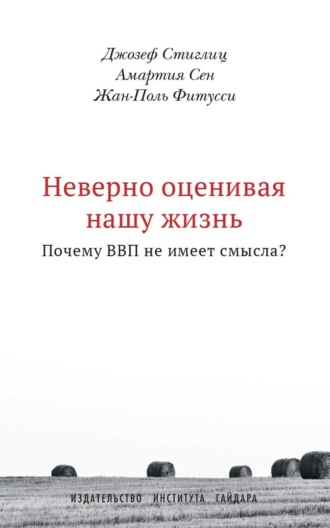 Обложка книги «Неверно оценивая нашу жизнь. Почему ВВП не имеет смысла?»