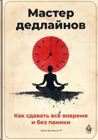 Обложка книги «Мастер дедлайнов: Как сдавать всё вовремя и без паники»