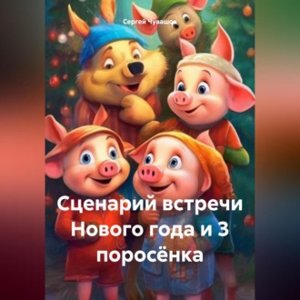 Обложка книги «Сценарий встречи Нового года и 3 поросёнка»