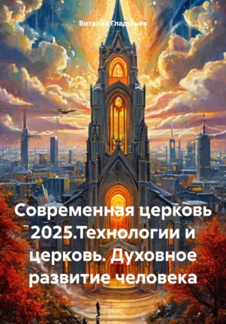 Обложка книги «Cовременная церковь 2025.Технологии и церковь. Духовное развитие человека»